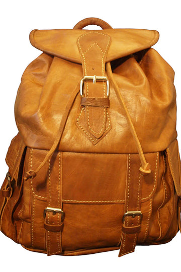 Large Leather Rucksack Berber Leather